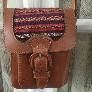 Host Pick: Leather & Fabric Crossbody Bag